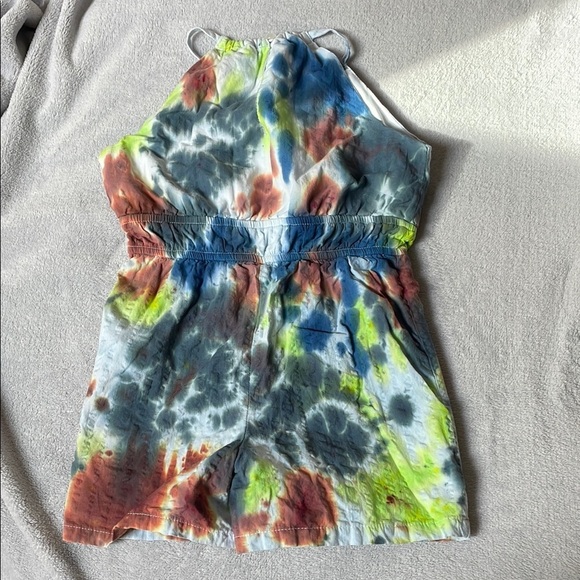Kids Tie-Dye Halter Romper - Picture 7 of 8